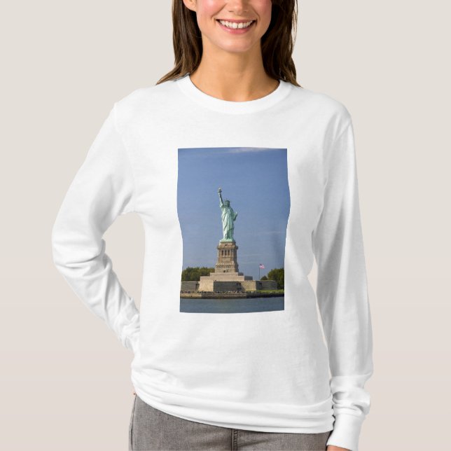 Camiseta Estatua de la libertad en la isla de la libertad (Anverso)