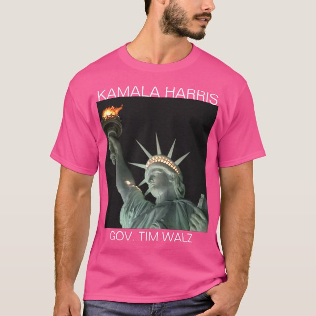 Camiseta Estatua de la Libertad KAMALA HARRIS T-Shirt (Anverso)