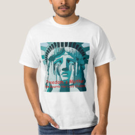Camiseta Estatua de la Libertad llorando