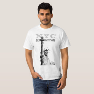 Camiseta Estatua de la Libertad Nyc Manhattan Hombres Moder