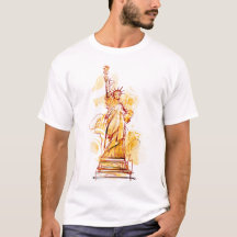 Estatua de la Libertad pintada a mano