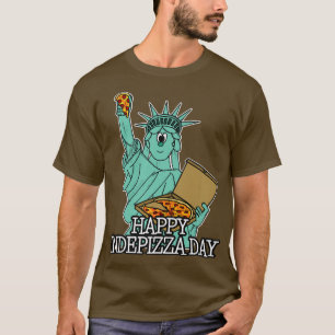 Camiseta Estatua de la Libertad Pizza Indepizza Día Indepen