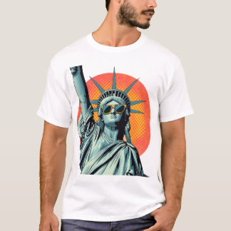Camiseta Estatua de la Libertad Pop Art