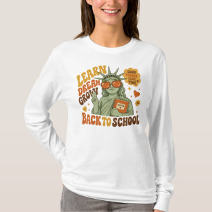 Camiseta Estatua de la Libertad Retro Vibraciones de Regres