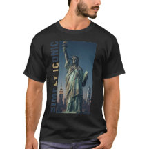 Estatua de la Libertad simplemente icónica Nueva Y