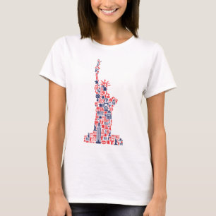 Camiseta Estatua de la Libertad, Todos los Americanos, Icon