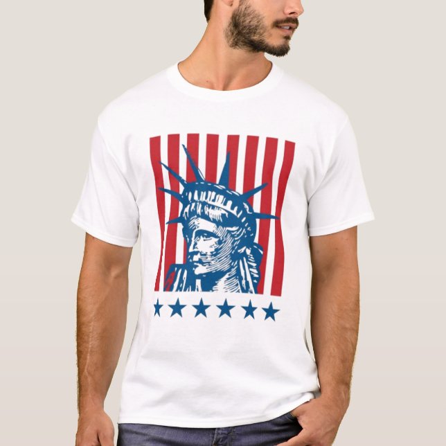 Camiseta Estatua de la Libertad: Un faro de libertad (Anverso)