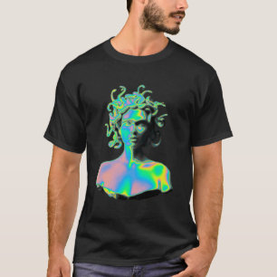 Camiseta Estatua de la Vaporwave Medusa Escultura Man