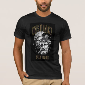 Camiseta Estatua de Lobo por Instinto Salvaje Interior Esté