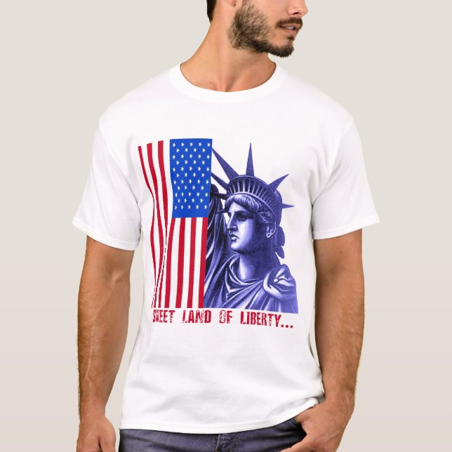Camiseta Estatua de los productos de la libertad (Anverso)
