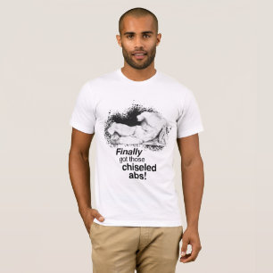 Camiseta Estatua De Mármol De Abs Rodeada