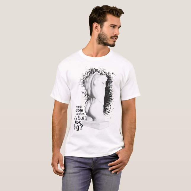Camiseta Estatua de Mármol de Big Butt (Anverso completo)