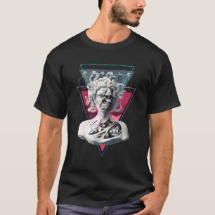 Camiseta Estatua de Medusa de Vaporwave Cyborg Arte estétic