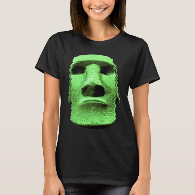 Camiseta Estatua de Moai Isla de Pascua Monolito Rapa Nui (Anverso)