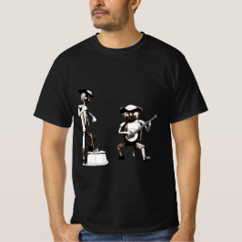 Camiseta estatua de músicos de bluegrass de Waynesville