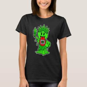 Camiseta Estatua de Nueva York Liberty Mark Lengua & Goteo 