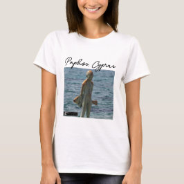 Camiseta Estatua de Paphos, niño y pez, firma