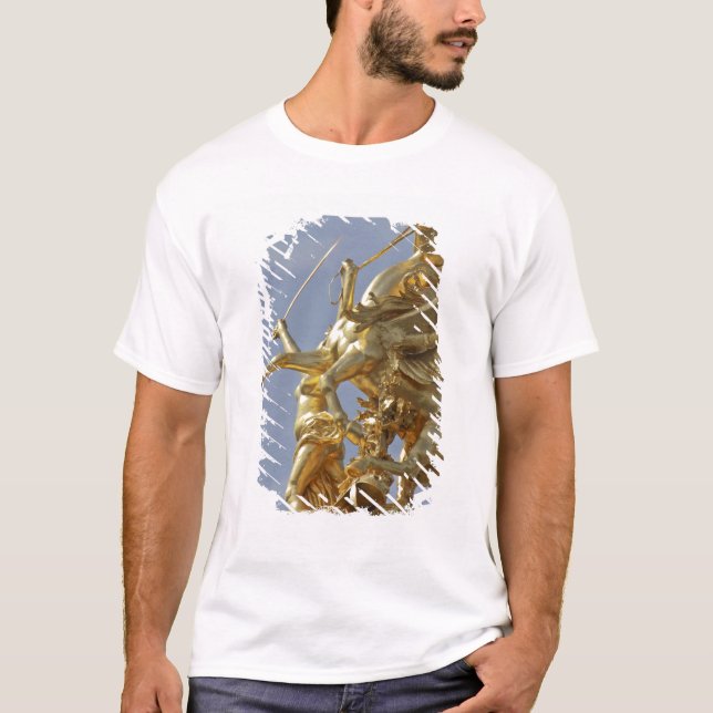 Camiseta Estatua de Pegasus en el puente Pont Alexander III (Anverso)