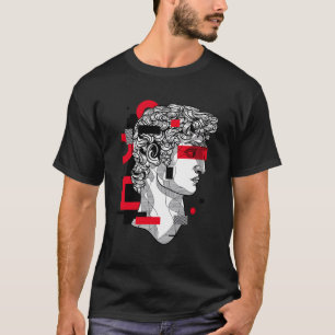Camiseta Estatua de Retro Vaporwave David