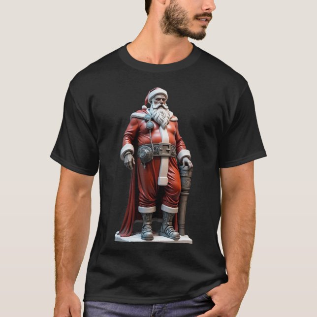 Camiseta Estatua de Steampunk Santa Claus (Anverso)