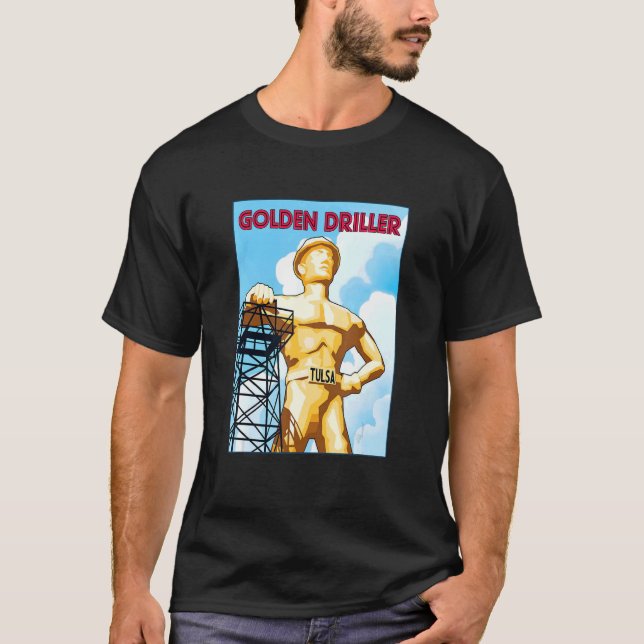 Camiseta Estatua de Tulsa Oklahoma (Anverso)