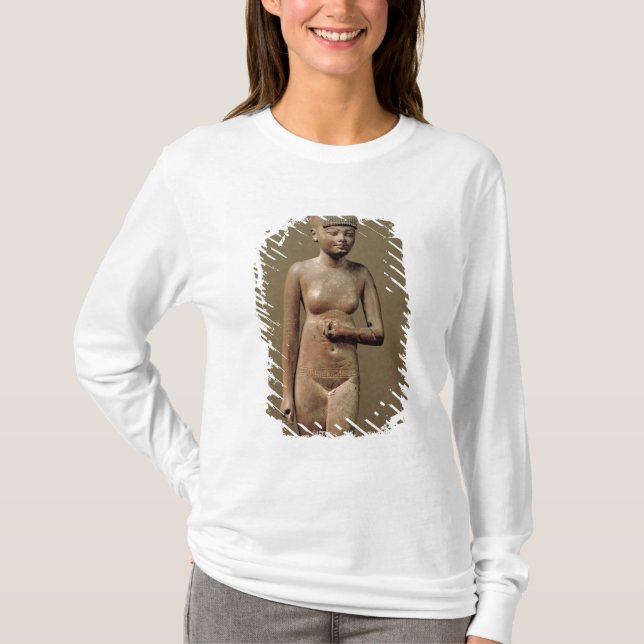 Camiseta Estatua de un chica de criado joven (madera) (Anverso)