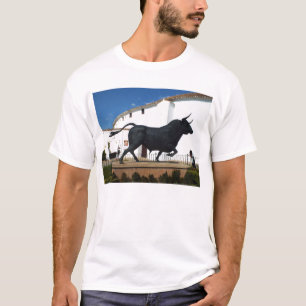 Camiseta Estatua de un toro en Ronda, España