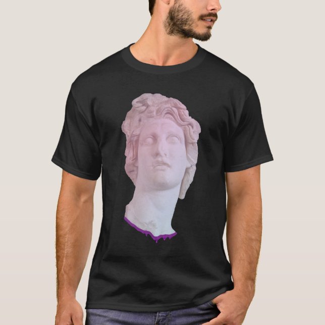 Camiseta Estatua de Vaporwave (Anverso)