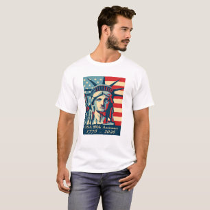 Camiseta Estatua del aniversario de los E.E.U.U. 250os de