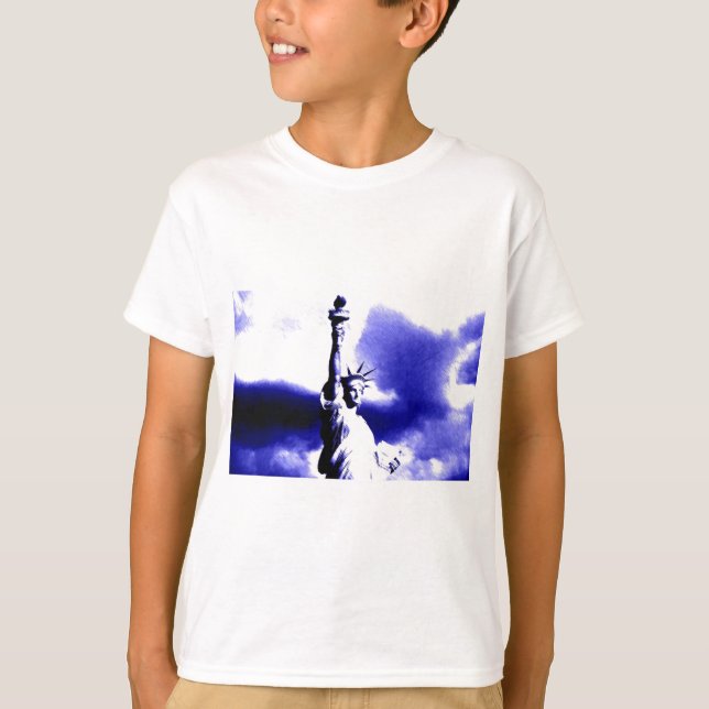 Camiseta Estatua del arte pop de la libertad (Anverso)