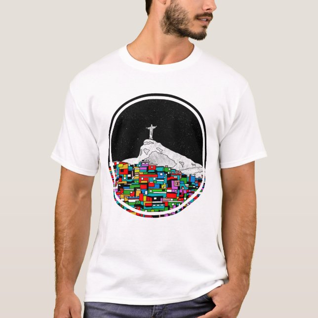 Camiseta Estatua del Cristo Redentor de Río (Anverso)