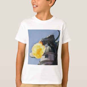 Camiseta Estatua del Dragón Respirador de Fuego