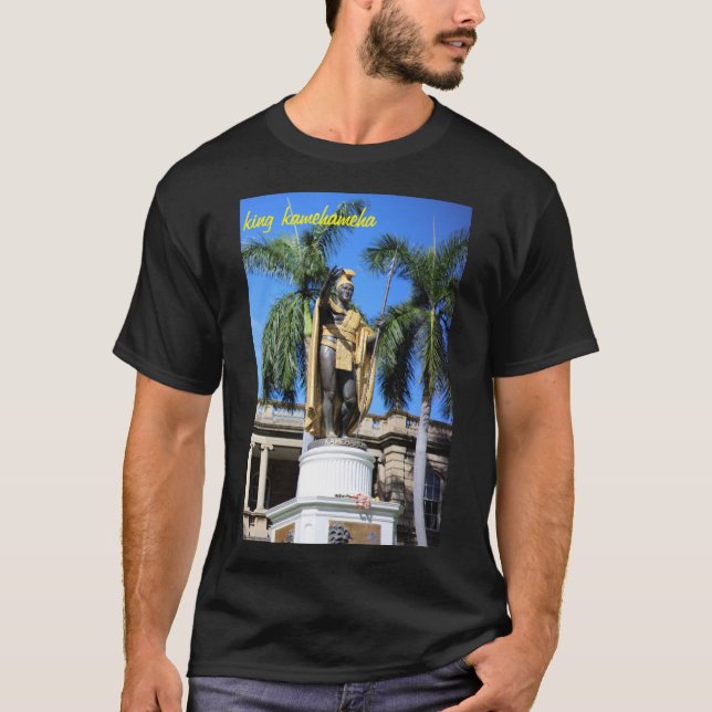 Camiseta estatua del kamehameha del rey (Anverso)