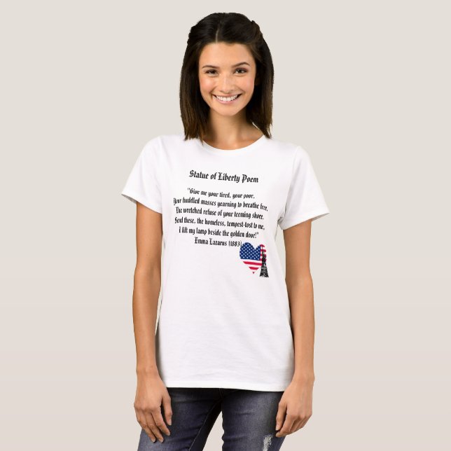 Camiseta Estatua del Poema de la Libertad (Anverso completo)