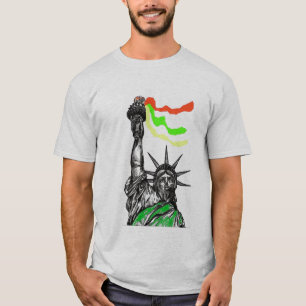 Camiseta estatua del rasta de la libertad