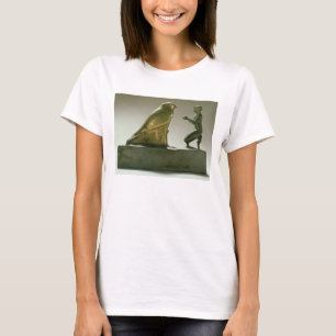 Camiseta Estatua del Rey Taharqa adorando al halcón-dios