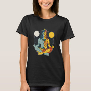 Camiseta Estatua del Señor Hindú Shiva Figurilla de Meditac