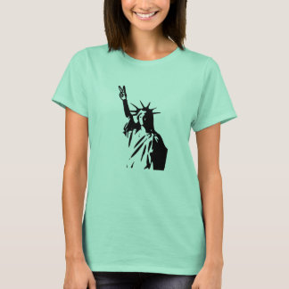 Camiseta Estatua del signo de la paz de la libertad