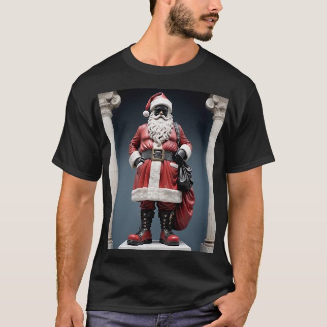 Camiseta Estatua elegante de Santa Claus (Anverso)