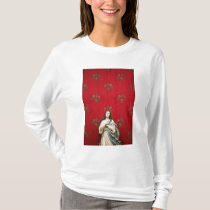 Camiseta Estatua en una iglesia de Spaccanapoli, Nápoles d