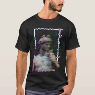 Camiseta Estatua Griega Antigua Synthwave Vaporwave Glitch