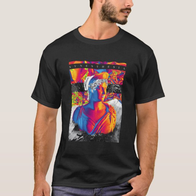 Camiseta Estatua griega de la escultura del busto (Anverso)