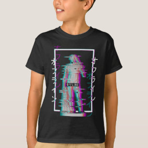 Camiseta Estatua griega fuera de línea Glitch Vaporwave ja