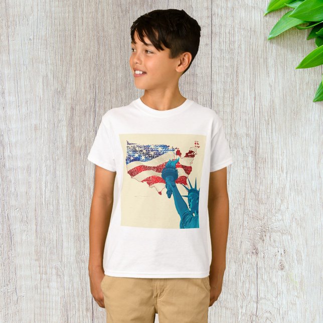 Camiseta Estatua Grunge De La Libertad (Subido por el creador)