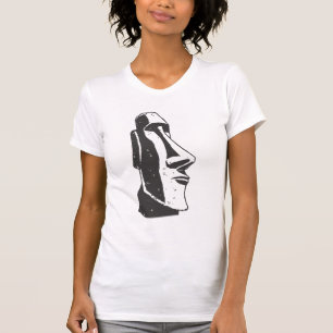 Camiseta Estatua principal de Moai de la isla de pascua