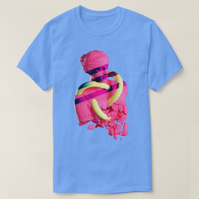 Camiseta Estatua Vaporwave (Diseño del anverso)