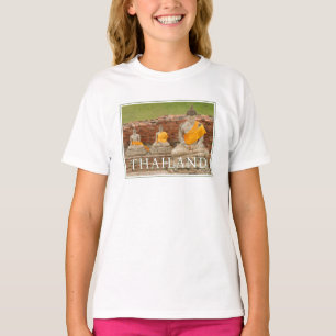 Camiseta Estatuas de Budas sentados   Ayutthaya, Tailandia