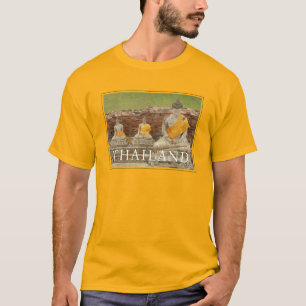 Camiseta Estatuas de Budas sentados   Ayutthaya, Tailandia