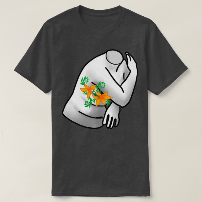 Camiseta Estatuas de Cirugía Superior Flores Venus 2 (Diseño del anverso)