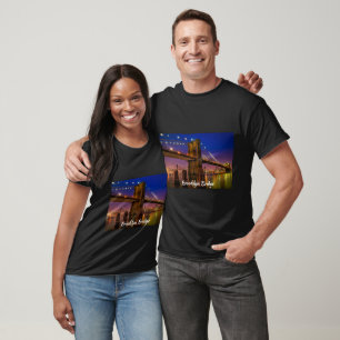 Camiseta Estatuas de Estados Unidos del puente de Brooklyn